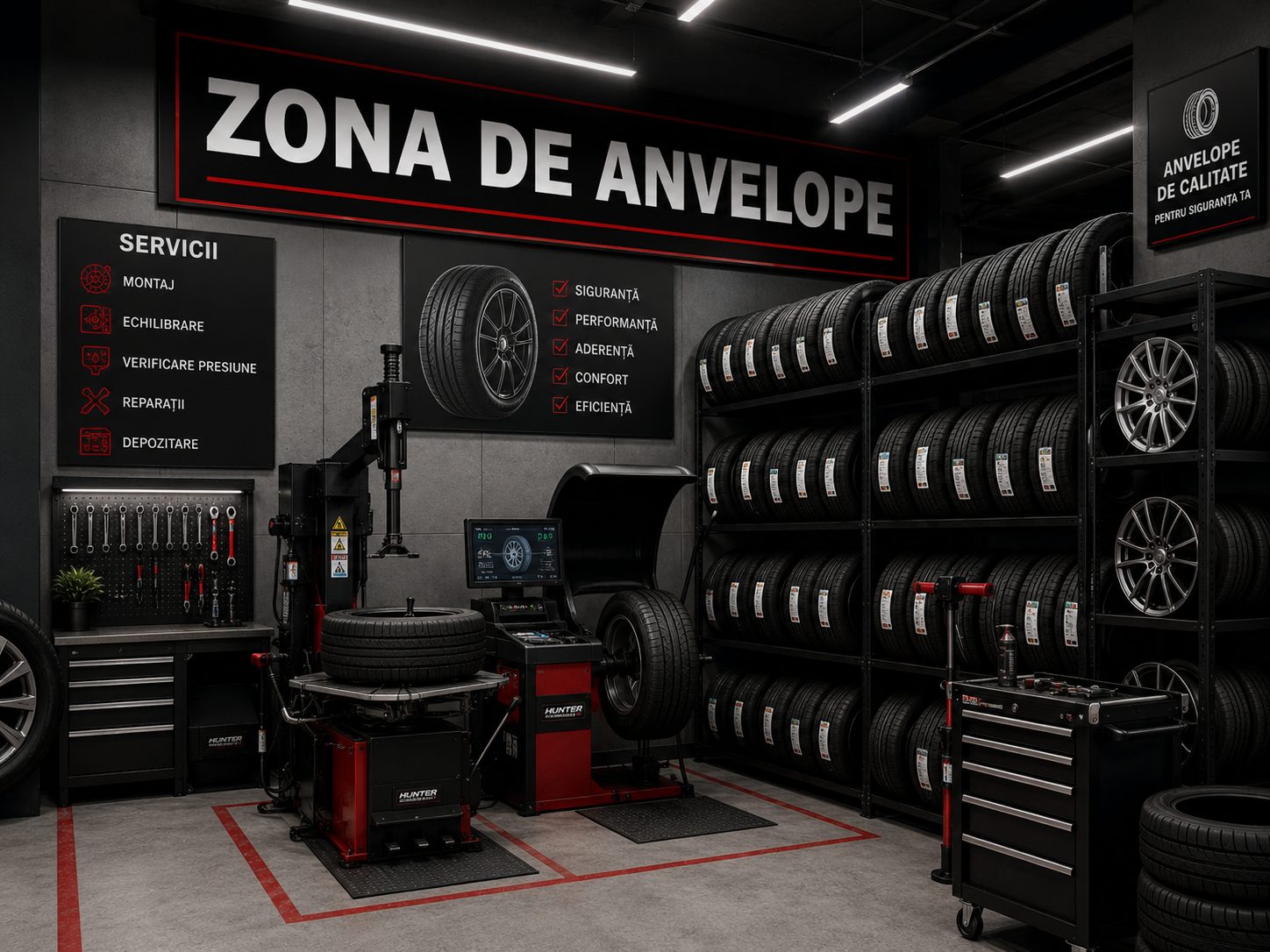 Zonă anvelope - GT Trophy Auto Repair